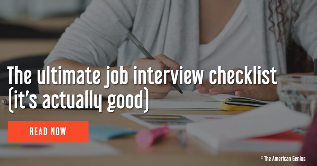 The ultimate job interview checklist