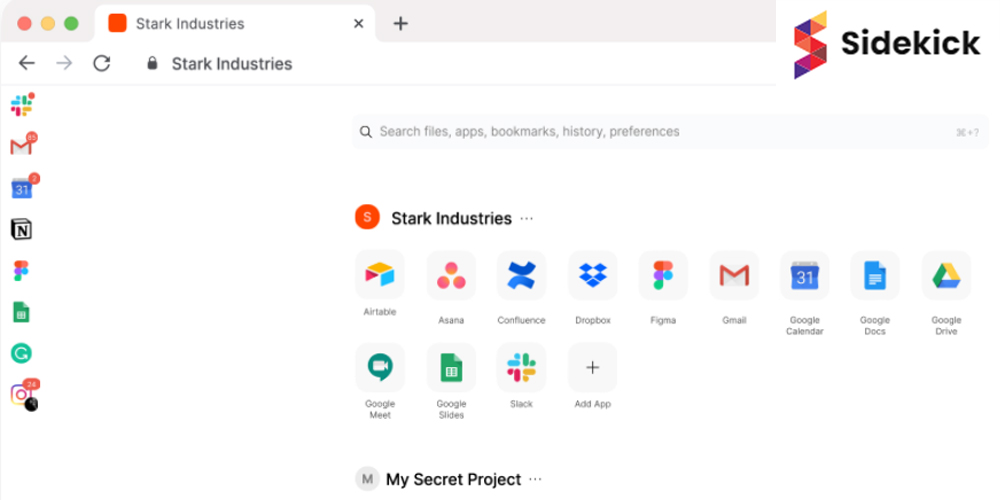 Sidekick, the Chrome extension that boosts productivity while working on the web.