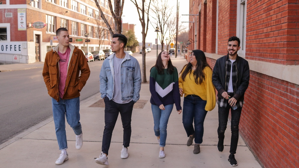 Millennial group representing the generation