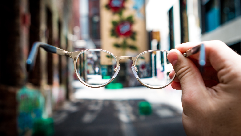 Glasses representing 3d printing company owned by Meta