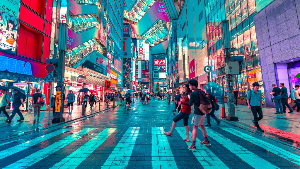 Japanese town of Tokyo