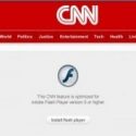 An attempt to run cnn.com on an iPhone. Flash won’t work