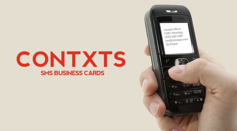Contxts: pros and cons of SMS business cards