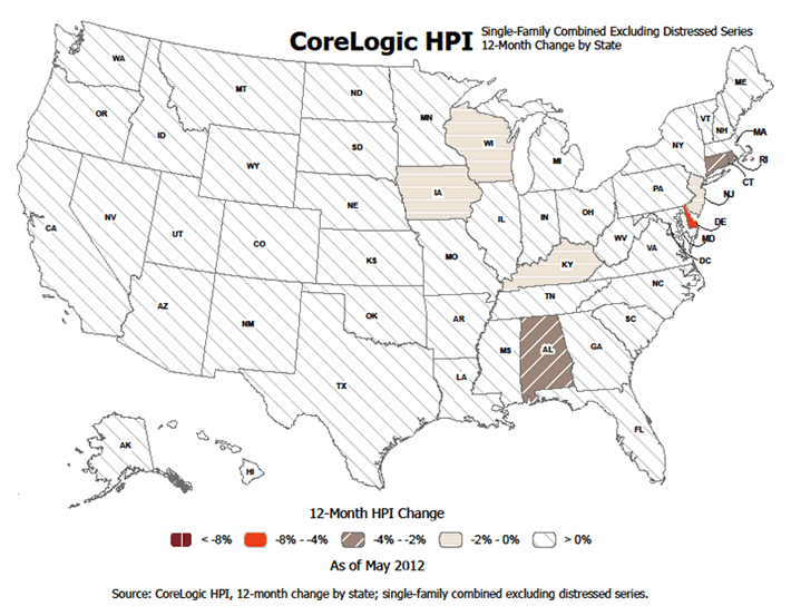 corelogic home prices increase