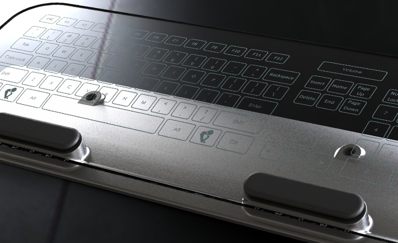 glass glass keyboard