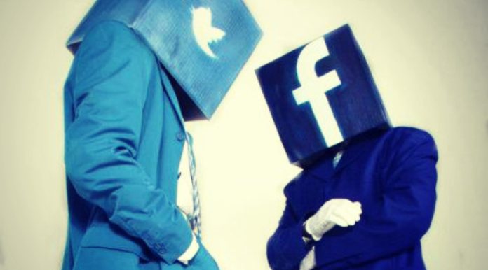 facebook and twitter