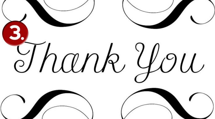 thanks note