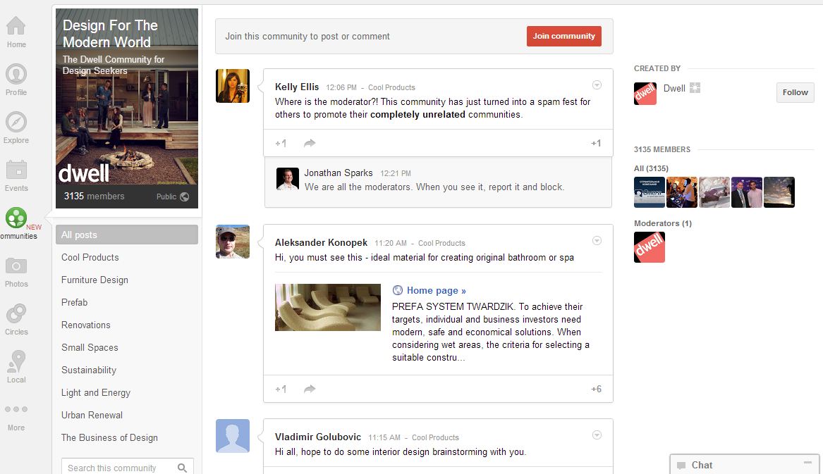 google communities design