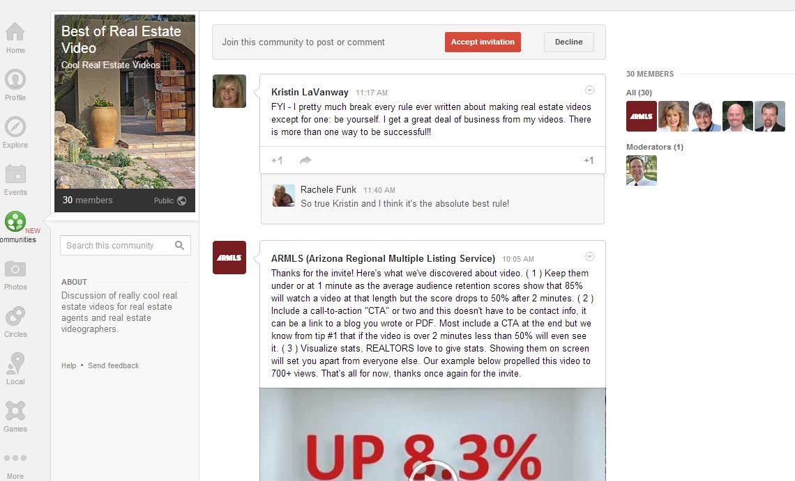 google communities real estate video