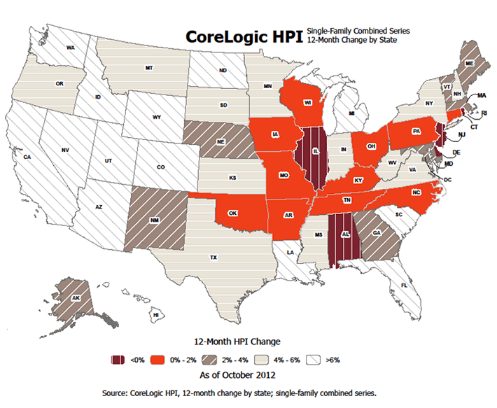 home prices mapped
