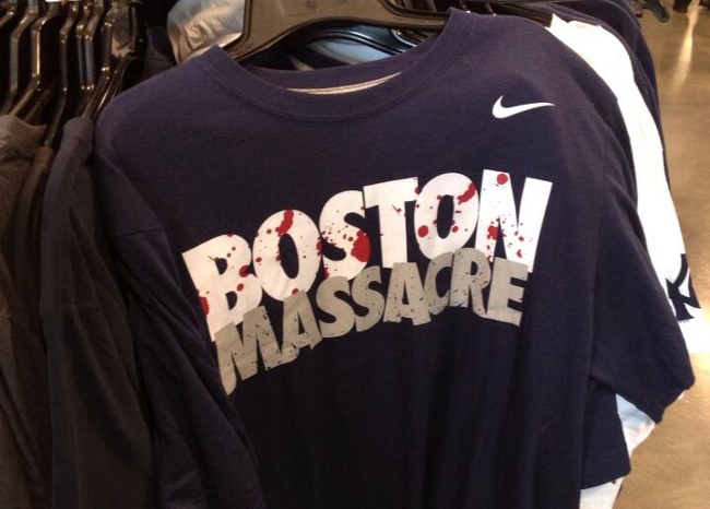 nike boston massacre shirts