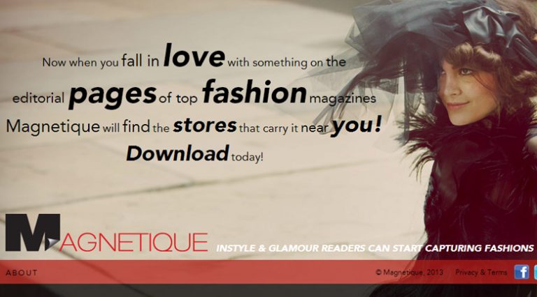Magnetique: see outfits in magazines, find them nearby