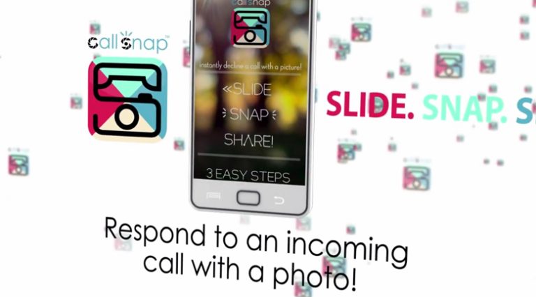 CallSnap: respond to an incoming call with a photo