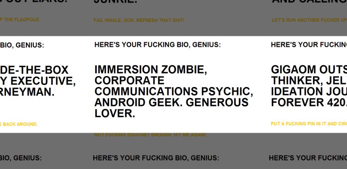 twitter bio