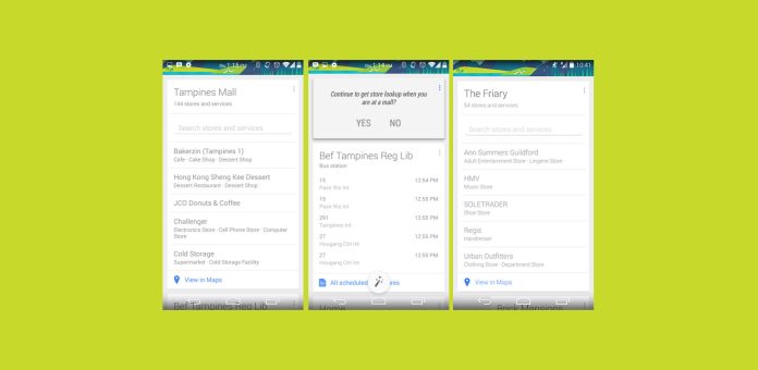 google now mall finder