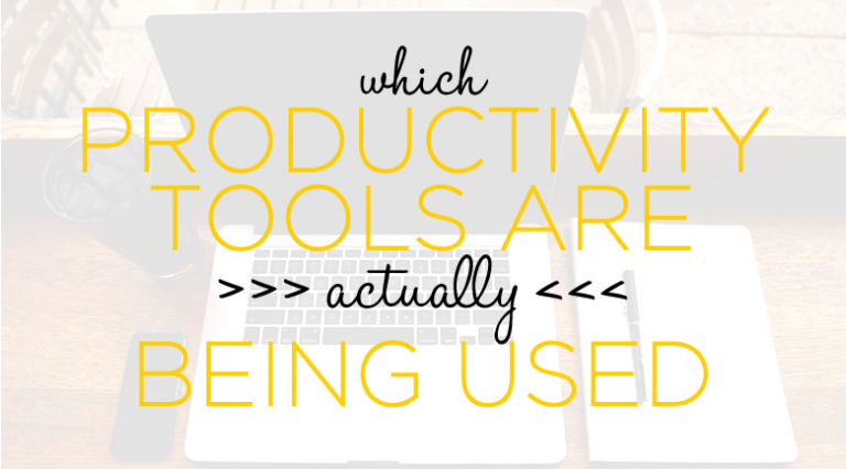 Which productivity tools are actually used by entrepreneurs today?