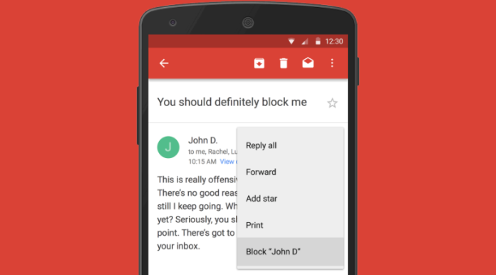 gmail block