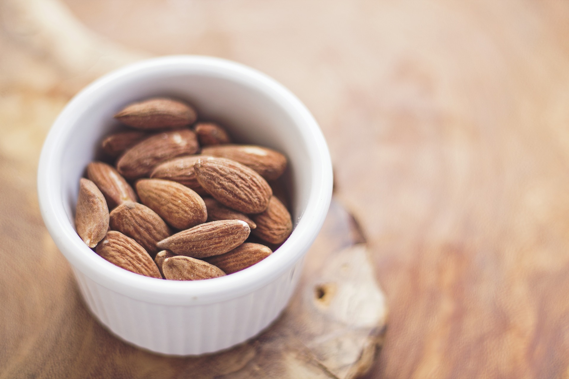 almonds nuts bowl