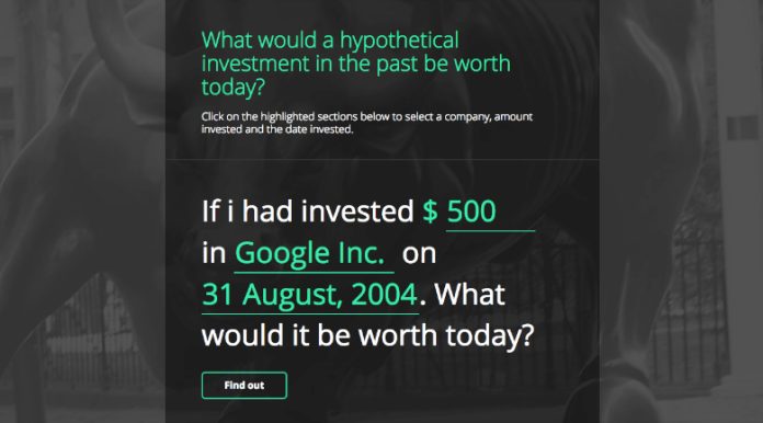 new-investor-daily hypothetical investment tool