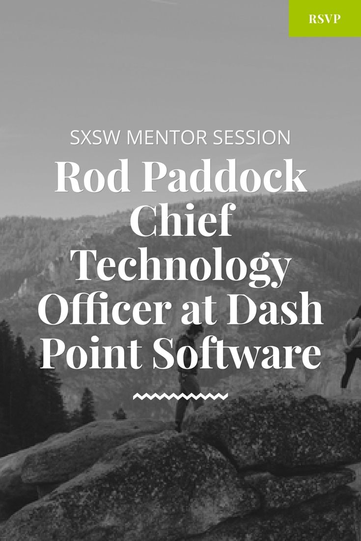 sxsw mentor session with rod paddock