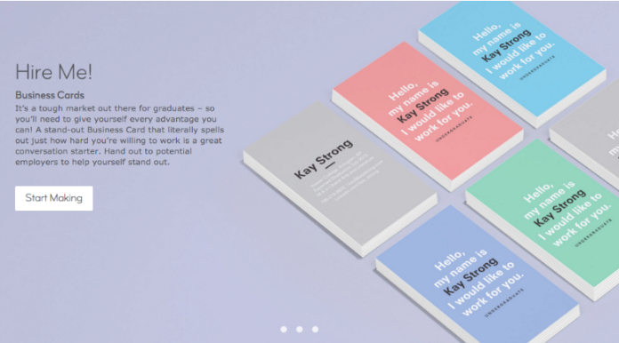 hire me business cards