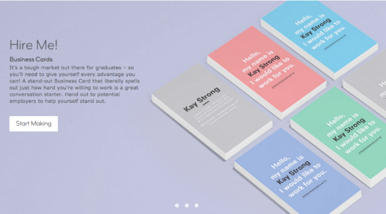 Every job hunter should go get “Hire Me!” cards made up at Moo