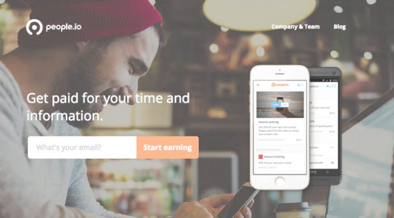 People.io wants you to get paid dolla bills for your personal data