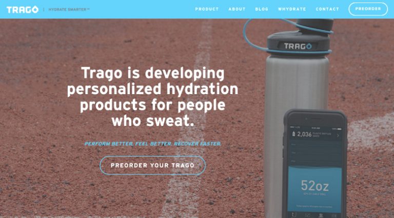Cool invention alert: Trago water bottle tells you when you’re dehydrated