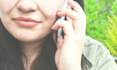 woman smartphone calling