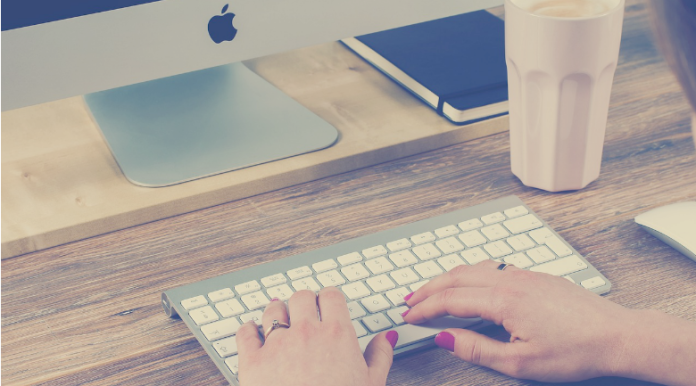 desktop typing ecommerce