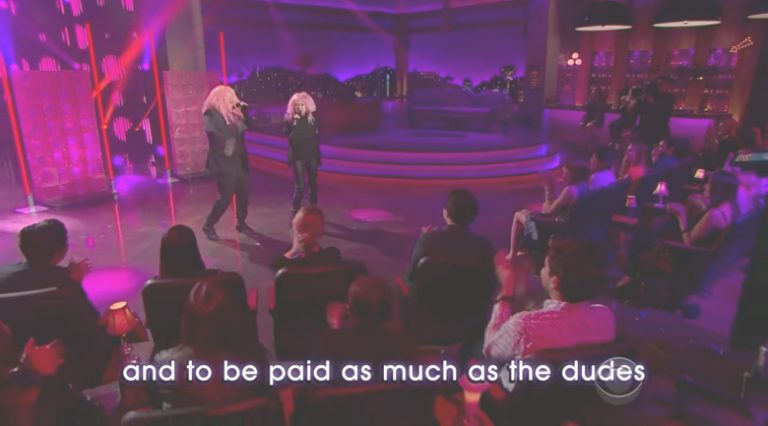 Cyndi Lauper and James Corden’s kick ass anthem for wage equality