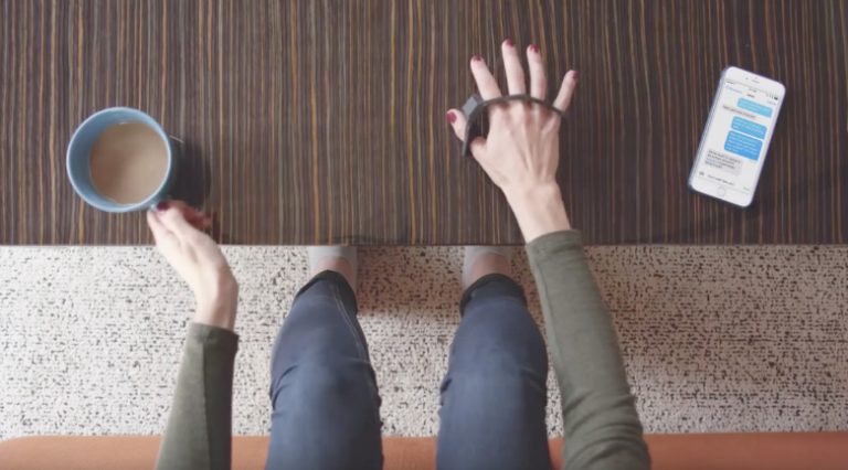 This wearable turns your fingers tapping on any surface into a keyboard