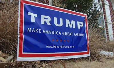 trump political yard sign civility