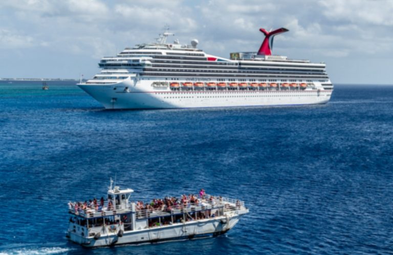 large company vs. startup (image of two ships)