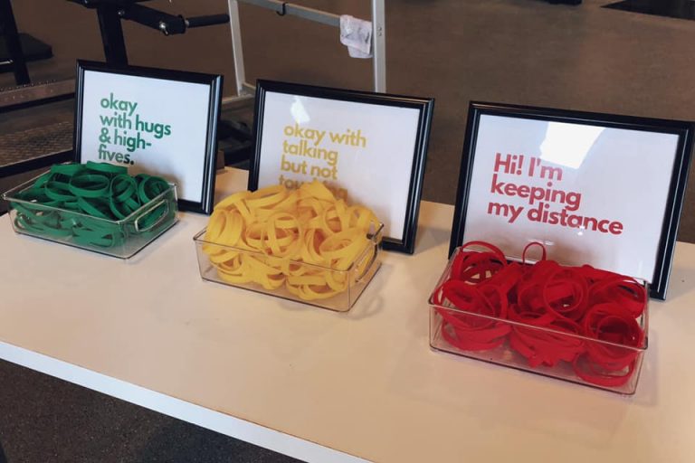 social contract: color coded wristbands covid-19