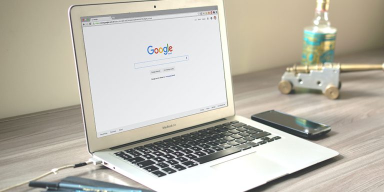Google search bar open to communication with businesses.