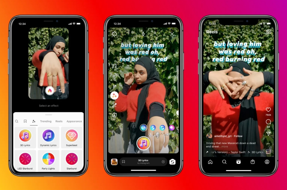 Examples of Dynamic for Reels feature