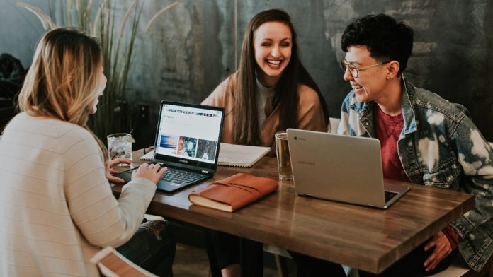 people working on productivity