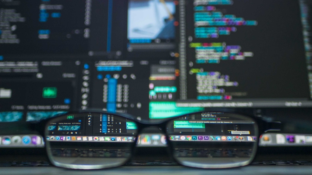 Glasses in front of computer representing the hacking of Google Drive Glasses in front of computer representing the hacking of Google Drive.