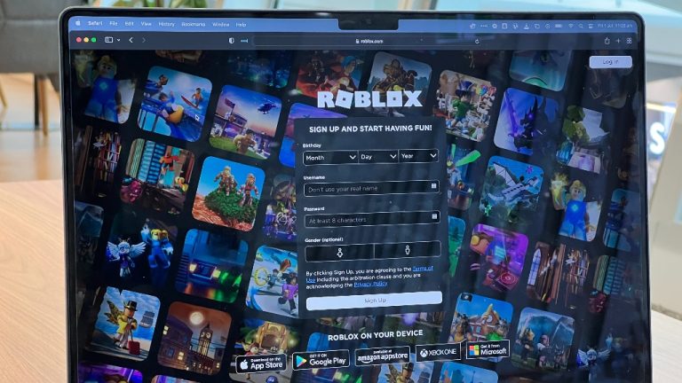 Roblox on laptop representing Walmart partnership