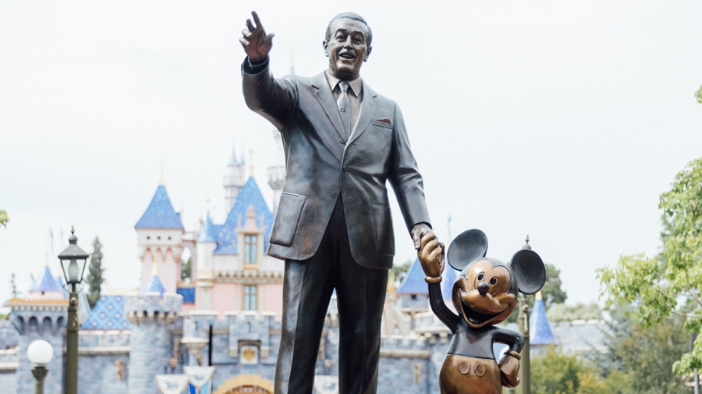 Walt Disney statue representing hiring freeze Walt Disney statue representing hiring freeze